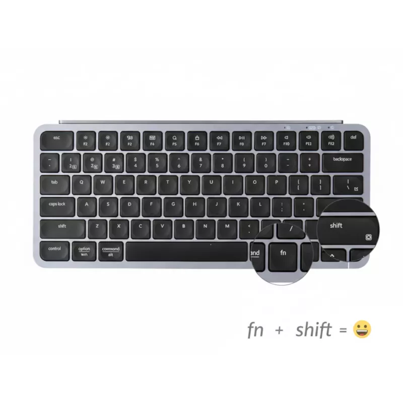 Keychron B1 Pro set de teclado y ratón inalámbricos 75% Layout - Space Grey