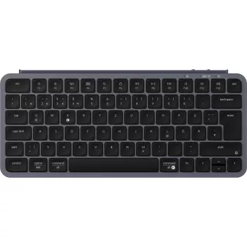 Keychron B1 Pro Teclado gris/negro DE-Layout con interruptores de tijera - Bluetooth