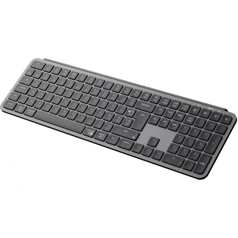 KEYCHRON B6 Pro Teclado mecánico inalámbrico de perfil bajo (gris/negro, distribución alemana, interruptor de tijera)