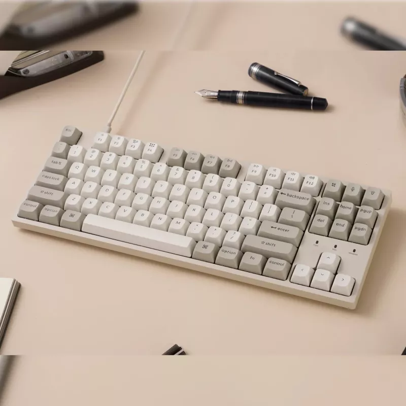 Keychron C1 Pro 8K 80% Super Red hot-swappable RGB teclado mecánico con cable