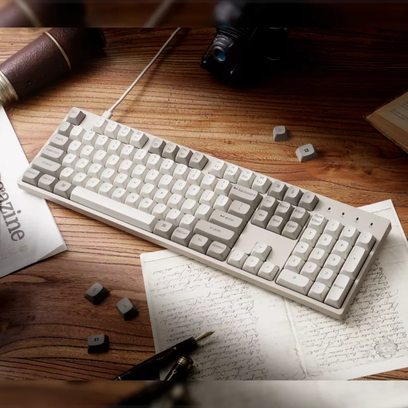 Keychron C2 Pro 100% 8K Super Red Switch Hot-Swap RGB teclado mecánico personalizado con cable