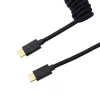 Keychron Cable en espiral aviador - negro/recto