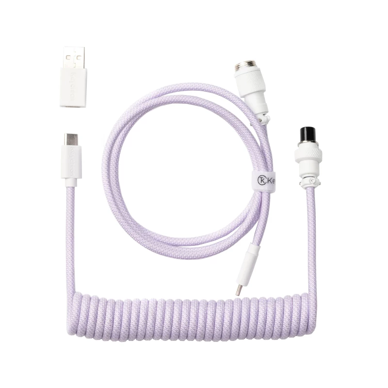 Cable Coiled Aviator Keychron - lila claro/recto