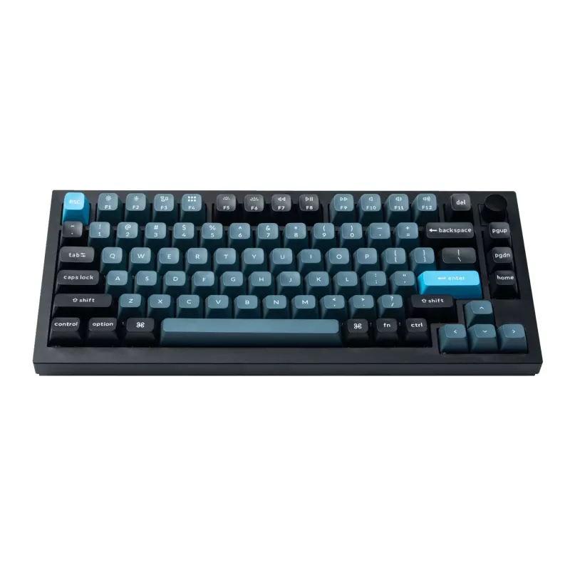 Keychron Double Shot KSA PBT Set de keycaps, gris oscuro/gris/azul