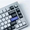 Keychron Double Shot KSA PBT Juego de keycaps, gris oscuro/blanco humo