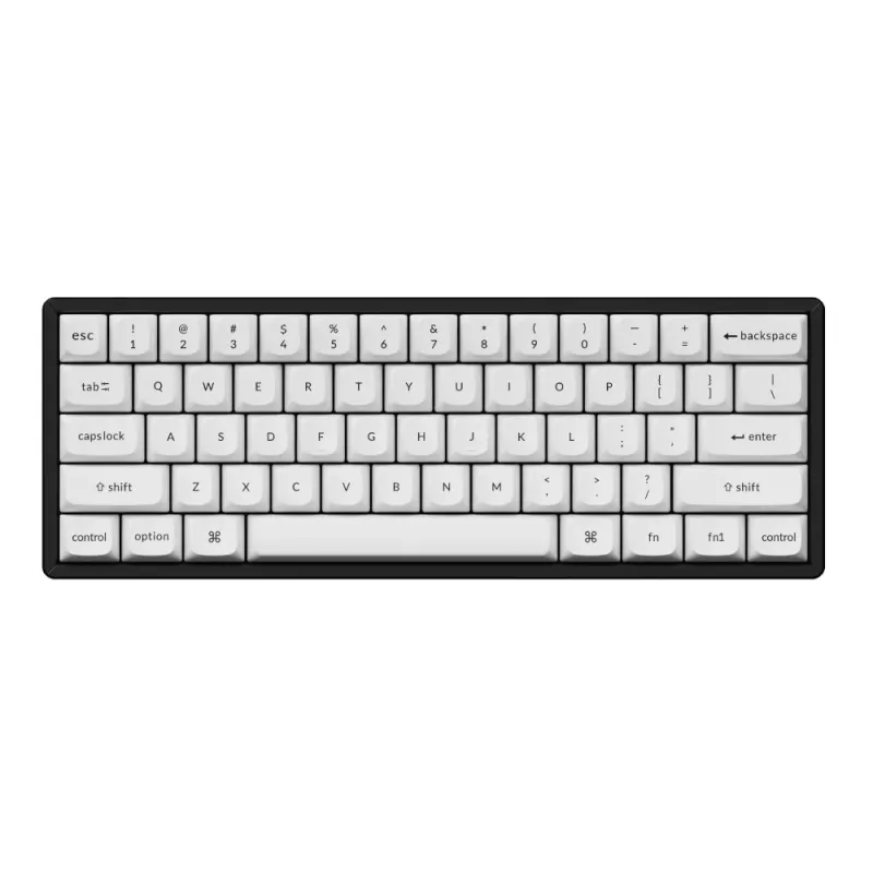 Keychron Double Shot PBT OSA set completo de teclas - negro/blanco