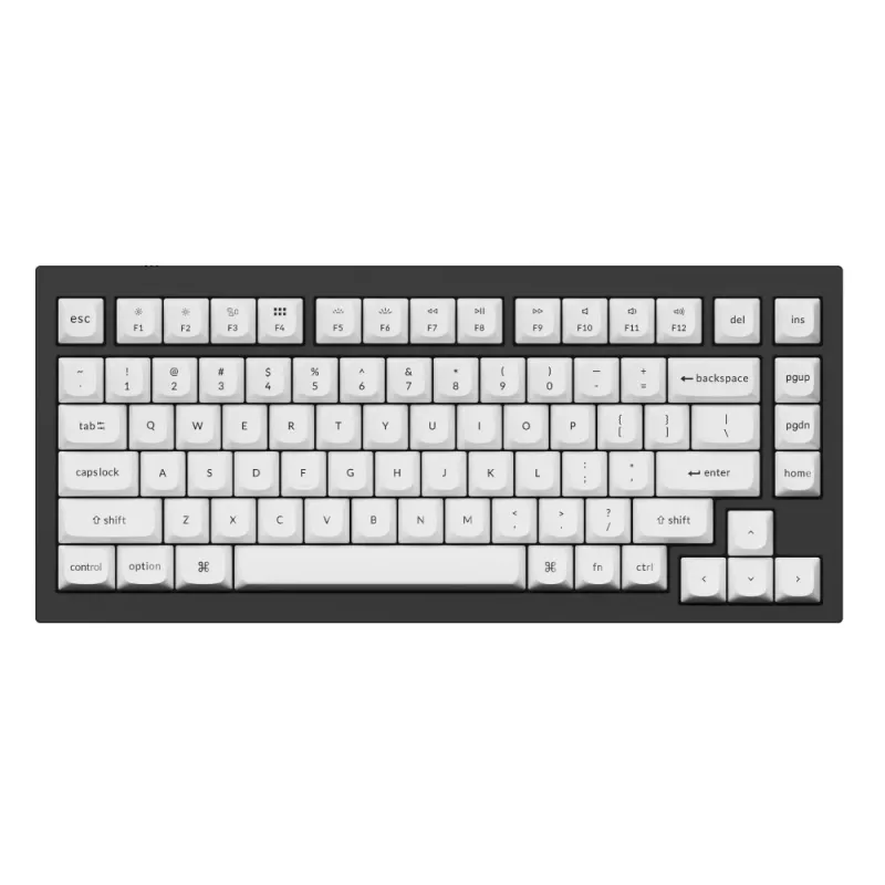 Keychron Double Shot PBT OSA set completo de teclas - negro/blanco