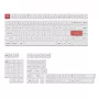 Keychron Double Shot PBT OSA set completo de teclas - negro/blanco