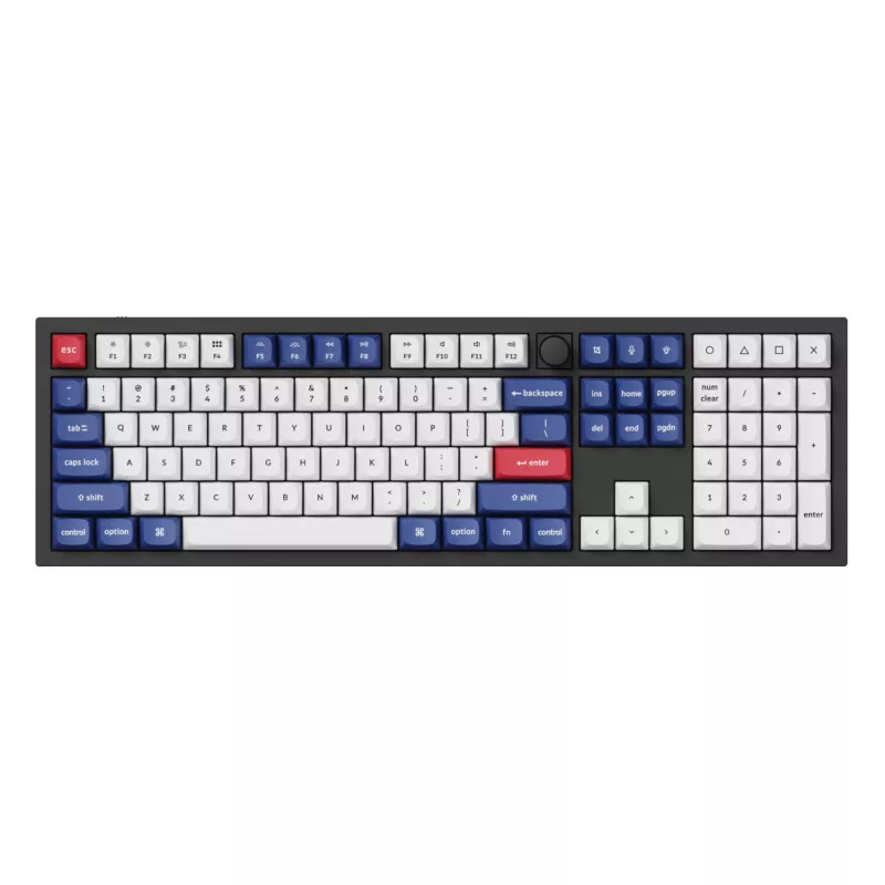 Keychron Double-Shot PBT OSA Set de keycaps, azul y blanco