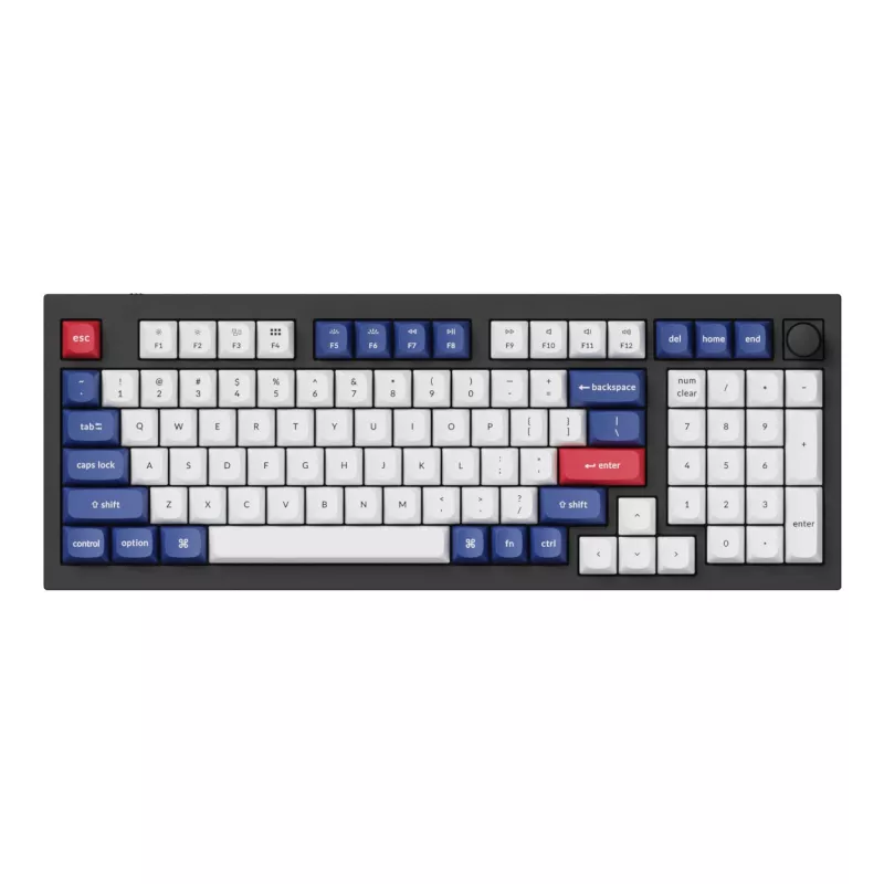 Keychron Double-Shot PBT OSA Set de keycaps, azul y blanco