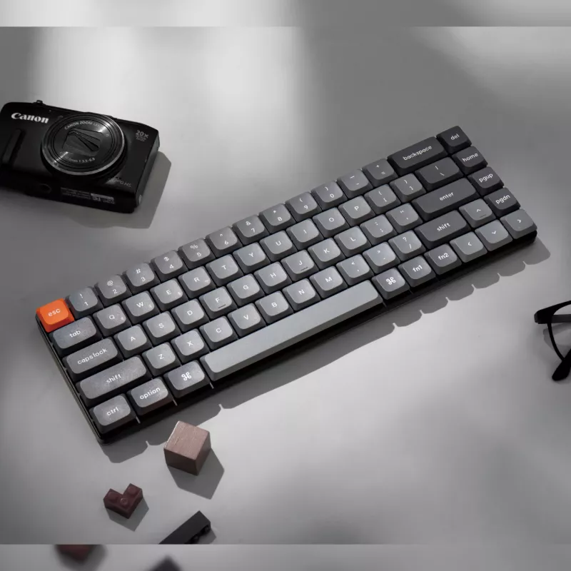Keychron K7 Max QMK/VIA 65% teclado mecánico personalizado inalámbrico | Interruptores marrones