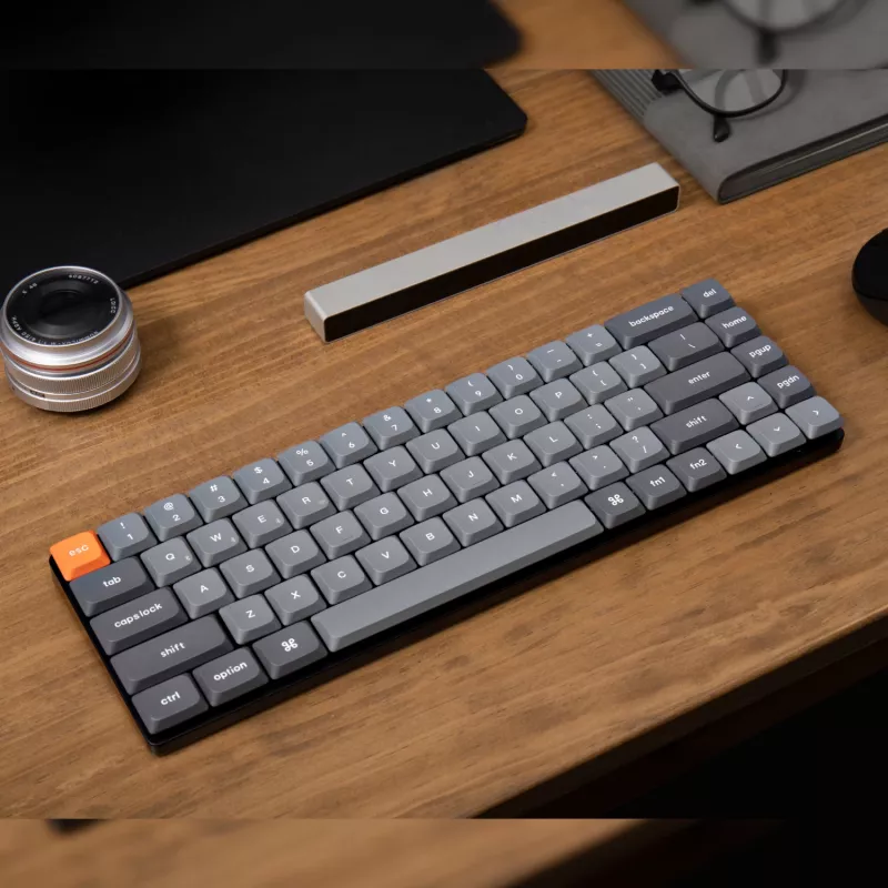 Keychron K7 Max QMK/VIA 65% teclado mecánico personalizado inalámbrico | Interruptores marrones