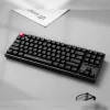 Keychron K8 QMK 80% TKL teclado mecánico inalámbrico V2 Red Switches - Negro