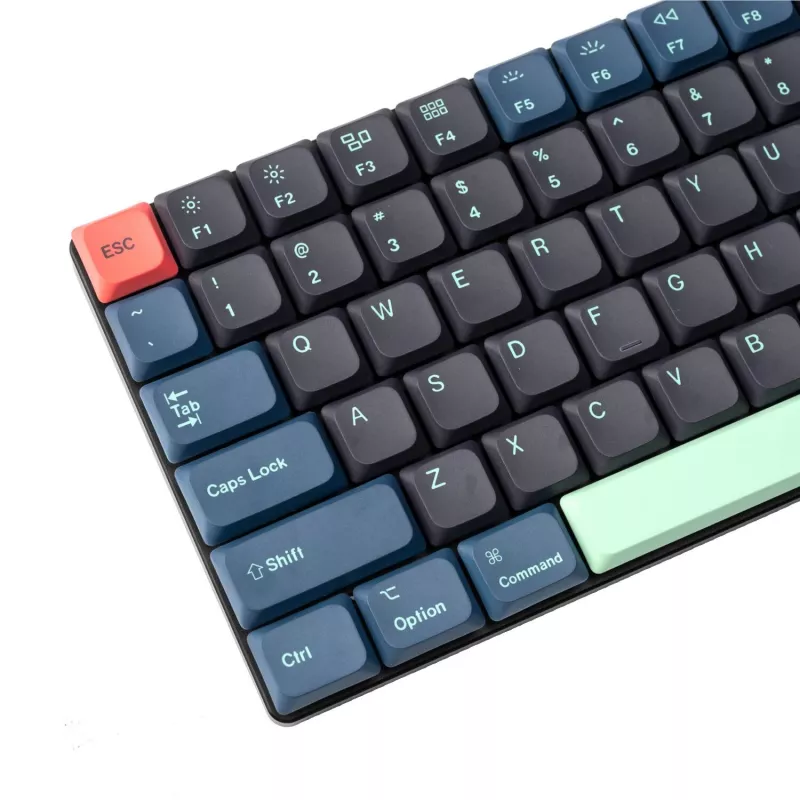 Keychron Low Profile Dye-Sub PBT LSA Full Set Keycap Set – Hacker Edition (133 teclas, PBT, perfil bajo)