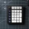 Keychron Q0 Max QMK Gateron Jupiter Banana RGB teclado numérico personalizado inalámbrico Shell Blanco