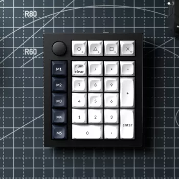 Keychron Q0 Max QMK Gateron Jupiter Banana RGB teclado numérico personalizado inalámbrico Shell Blanco