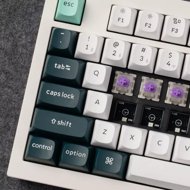 Keychron Q3 HE QMK 80% teclado mecánico personalizado inalámbrico (Nebula Switch) - Shell White