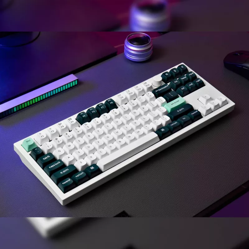 Keychron Q3 HE QMK 80% teclado mecánico personalizado inalámbrico (Nebula Switch) - Shell White