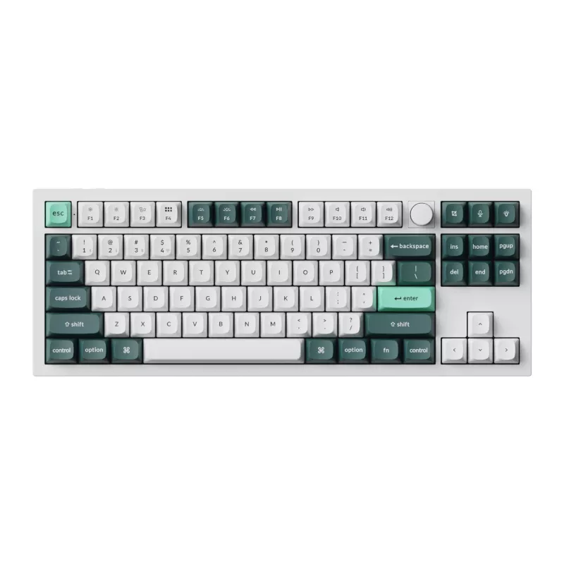 Keychron Q3 HE QMK 80% teclado mecánico personalizado inalámbrico (Nebula Switch) - Shell White