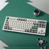 Keychron Q3 Max 80% teclado completamente montado con dial, interruptores rojos, Hot-Swap Gateron Jupiter teclado inalámbrico RGB - Shell White