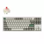 Keychron Q3 Max 80% teclado completamente montado con dial, interruptores rojos, Hot-Swap Gateron Jupiter teclado inalámbrico RGB - Shell White