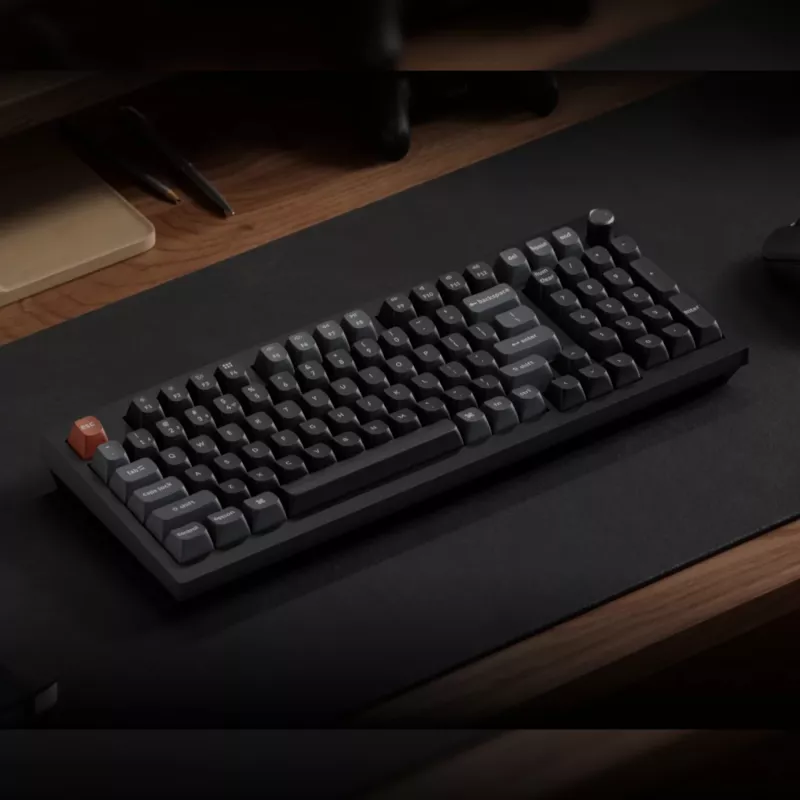 Keychron V5 Ultra 96% 8K Red Switch Hot-Swappable Silk POM teclado inalámbrico RGB