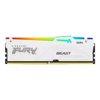 Kingston FURY Beast White RGB EXPO 32GB DDR5-6400 CL32 DIMM memoria RAM