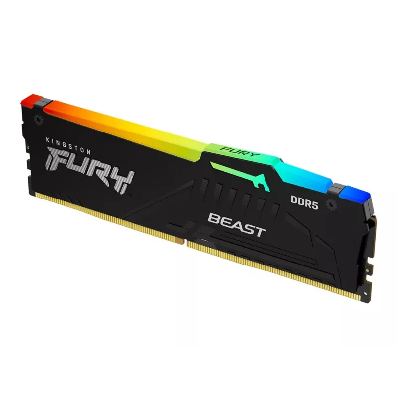 Kingston Technology FURY Beast 128GB 5600MT/s DDR5 CL40 DIMM (Kit de 4) RGB XMP