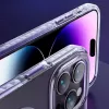 Funda magnética Kingxbar PQY Ice Crystal Series para iPhone 14 Pro MagSafe Rosa y azul