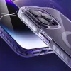 Funda magnética Kingxbar PQY Ice Crystal Series para iPhone 14 Pro MagSafe Rosa y azul