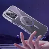 Funda magnética Kingxbar PQY Ice Crystal Series para iPhone 14 Pro MagSafe Rosa y azul