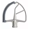 KitchenAid 5KFE7T Flex Edge Pala batidora para robot de cocina – Blanco con borde de silicona gris