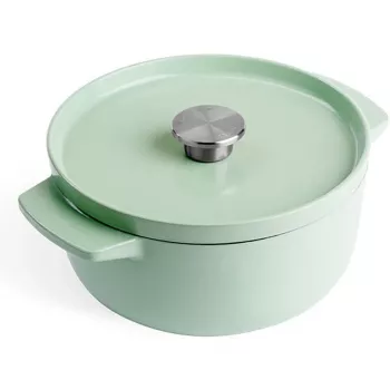 KitchenAid Asadora de hierro fundido esmaltado 22 cm, pistacho