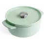 KitchenAid Asadora de hierro fundido esmaltado 22 cm, pistacho