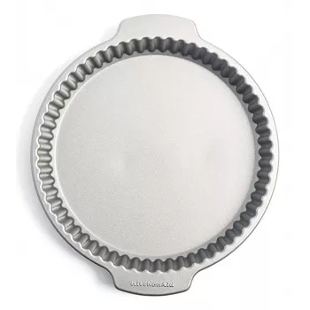 KitchenAid Molde para quiche 28 cm gris