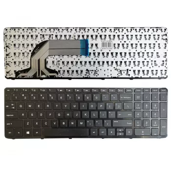 Teclado HP 250: G2, G3; 255: G2, G3; 256: G2, G3. Con marco