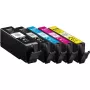 Set de cartuchos de tinta compatibles KMP para Canon PGI-570XL PGBK, CLI-571XL BK/C/M/Y, pack de 5, alta capacidad, reacondicionados