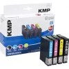 KMP E125V Cartuchos de tinta compatibles pack de 3 – cian, magenta, amarillo para Epson Stylus SX230, SX235, SX430, SX438, WorkForce WF-3520, WF-3530, WF-3540, WF-7015, WF-7515, WF-7525 1617,4050