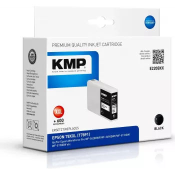 KMP E220BXX - 80 ml - alto rendimiento - negro - compatible - cartucho de tinta (alternativa a Epson T7891) para Epson WorkForce Pro WF-5110DW, WF-5190DW, WF-5620DWF, WF-5690DWF