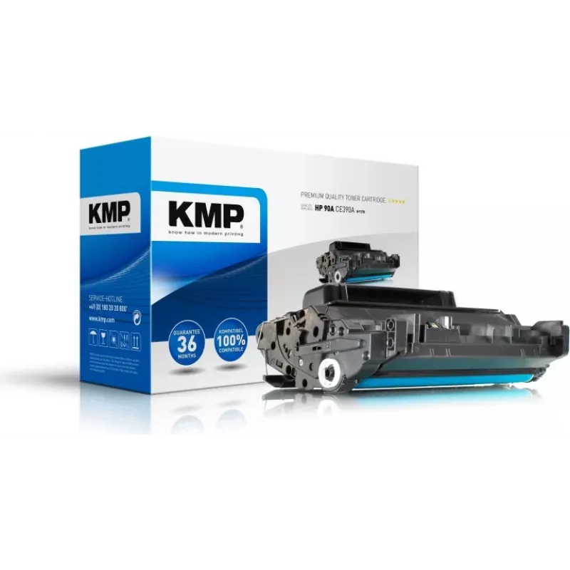 KMP H-T170 Cartucho de tóner compatible (sustituye a HP CE390A) - Negro - 11.900 páginas - para HP LaserJet Enterprise 600 serie M601, M602, M603