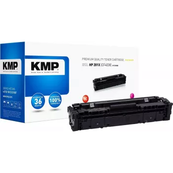 KMP H-T215MX Cartucho de tóner magenta compatible alto rendimiento (alternativa a HP 201X, HP CF403X) para HP Color LaserJet Pro M252dn, M252dw, M252n, MFP M277c6, MFP M277dw, MFP M277n
