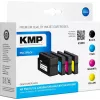 KMP H100V Multipack de cartuchos de tinta de alto rendimiento - negro, cian, magenta, amarillo - compatible con HP Officejet Pro 251dw, 276dw, 8100, 8600, 8610, 8615, 8620, 8625, 8630 - pack de 4