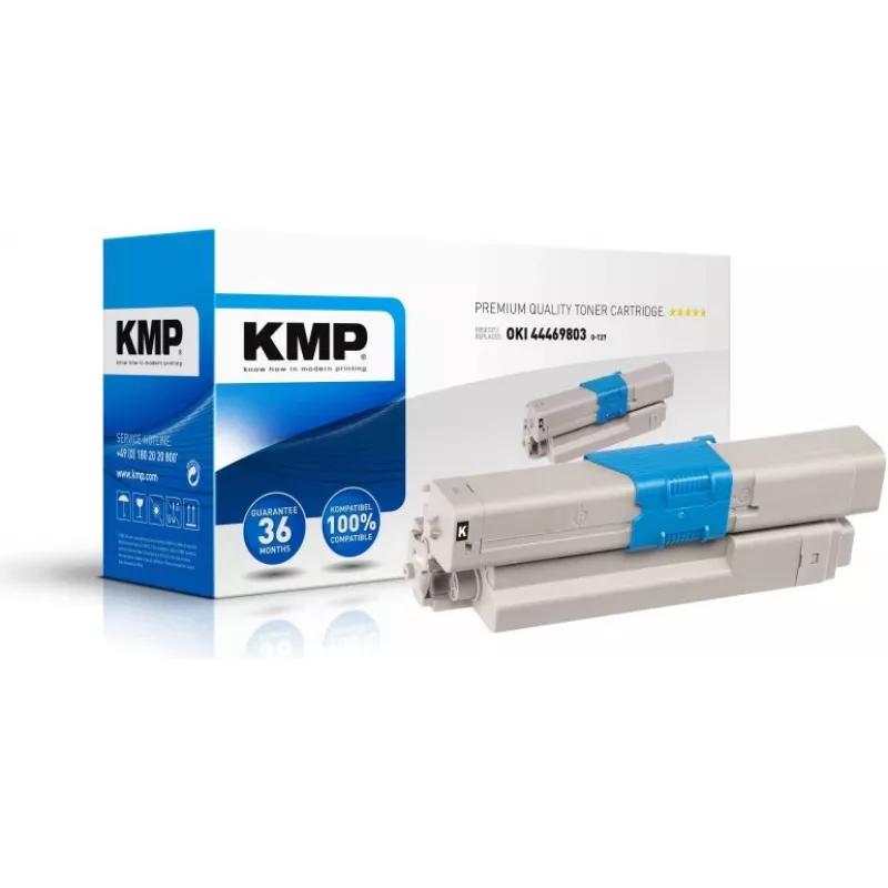 KMP O-T27 Cartucho de tóner negro 3500 páginas compatible OKI 44469803