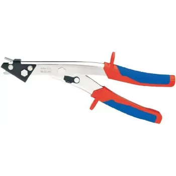 KNIPEX tijera para chapa 90 55 280 - 280 mm, corta acero hasta 1,2 mm, cobre/aluminio hasta 1,7 mm, plástico hasta 2,0 mm