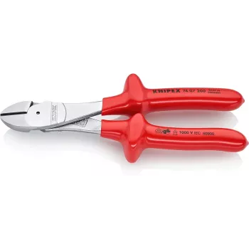KNIPEX alicate de corte lateral de alta transmisión VDE 200 mm