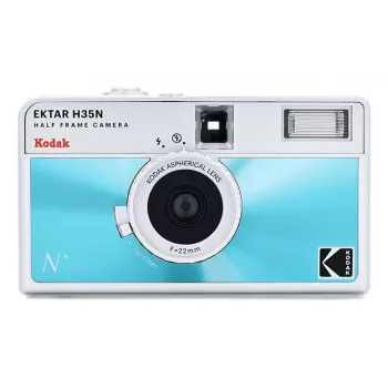 KODAK EKTAR H35N HF Cámara analógica Set con Kodak Ultramax, Azul