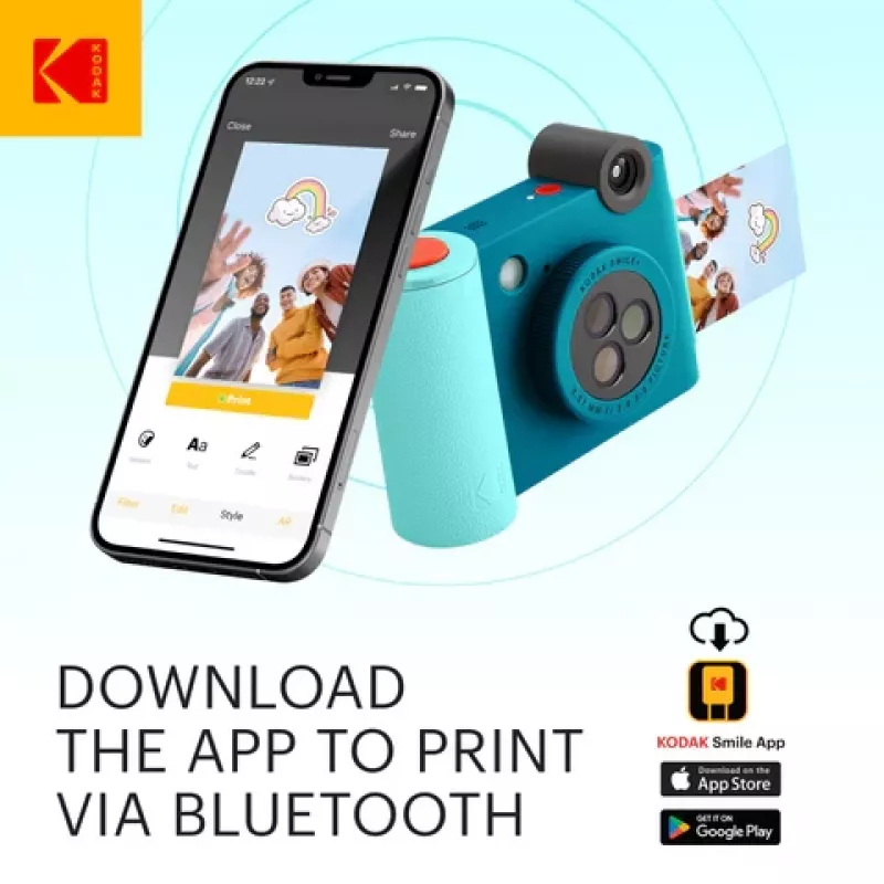 Kodak SMILE+ Cámara instantánea, 2x3'', Azul