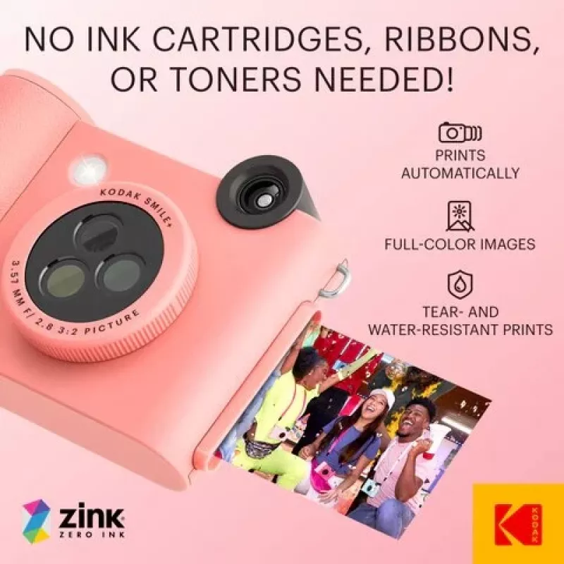 Kodak SMILE+ cámara de impresión instantánea, 2x3