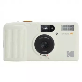 Kodak Snapic A1 Cámara de película de 35mm, blanco marfil