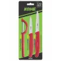 KOHE juego de 3 cuchillos con pelador, colores surtidos